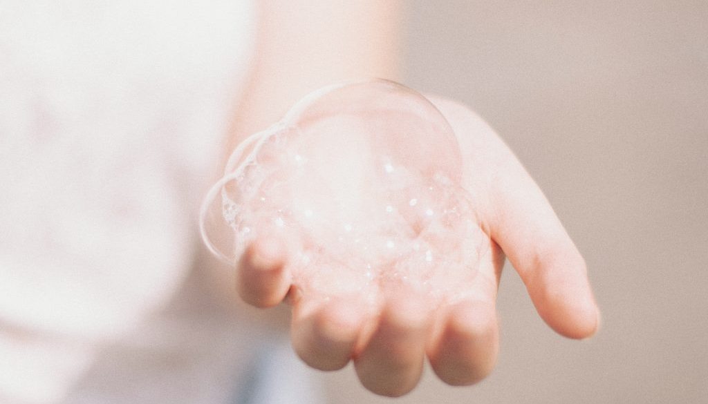 hand with soap