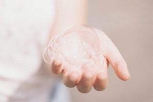 hand with soap