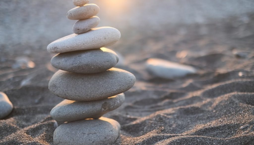 stack of balanced rocks