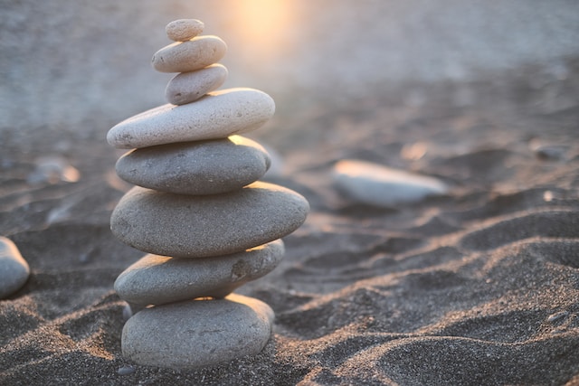 stack of balanced rocks